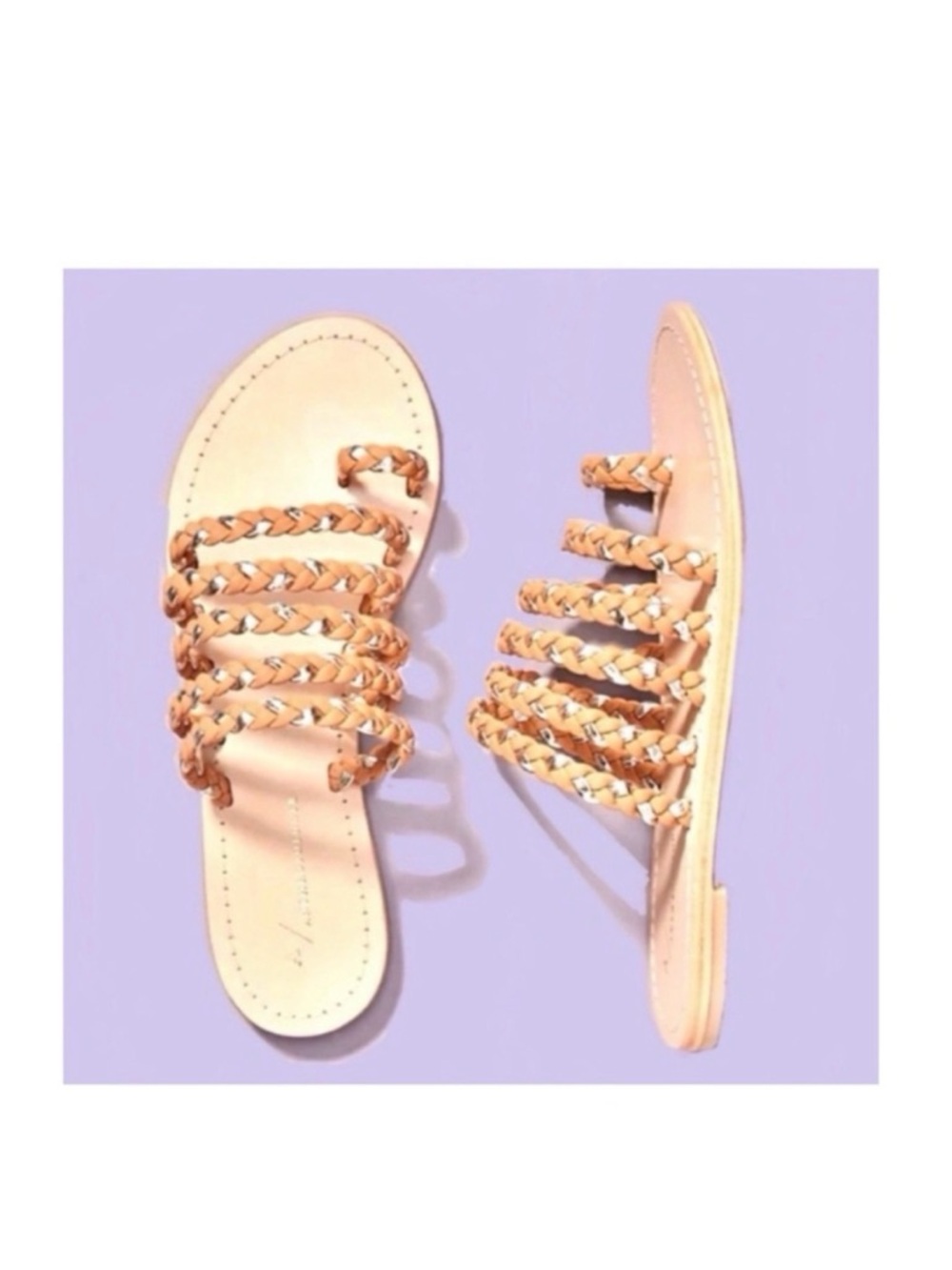 NWT Anthropologie Tulum Sandals in Braided Leather